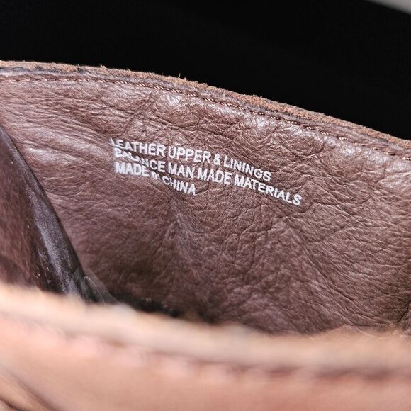 Born Brown Leather Braided Buckle Platform Slip -On Clog Size 9 - Picture 5 of 9